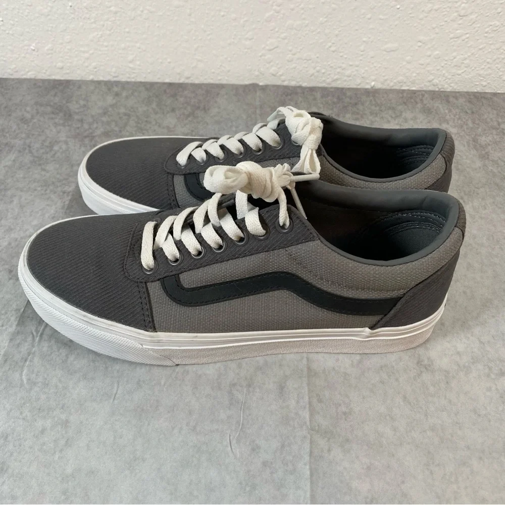 Size 7.5 Vans Ward Retro Gray & Black Sneakers Men’s NWOT No box - Picture 3 of 9